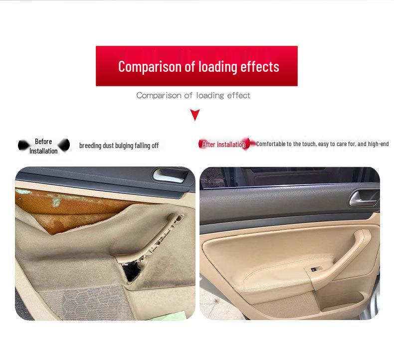 VW Old Sagitar/Golf 5 Door Panel & Armrest Leather Wrap (2006-2011) for Interior Upgrade