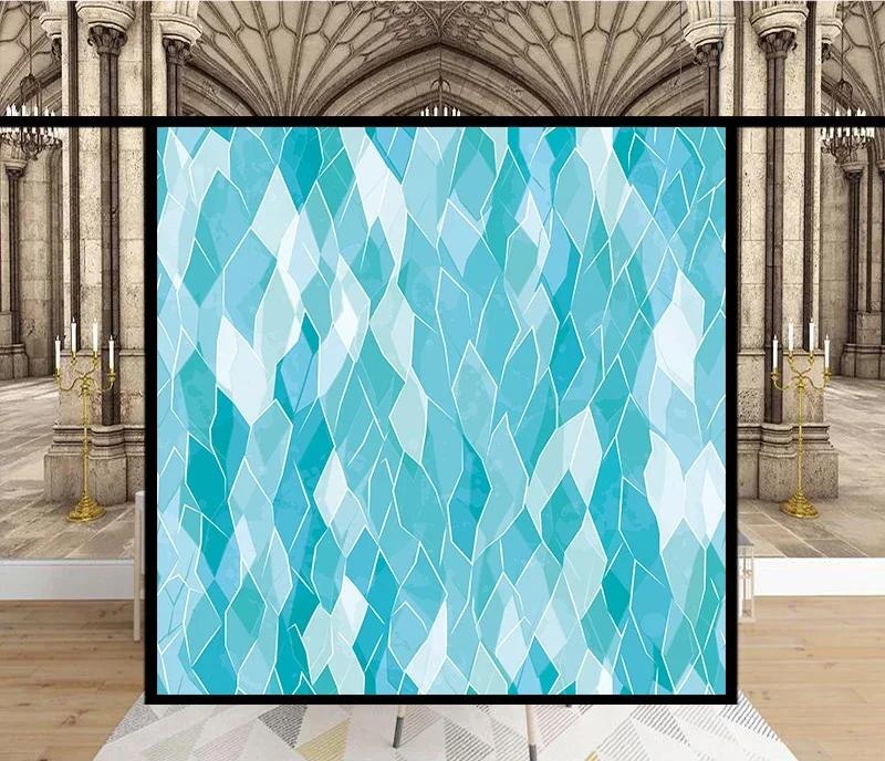 Stained Glass Window Stickers, Privacy Film, Church Style, Static Cling, Decorative Frosted Window Films, Customized Size