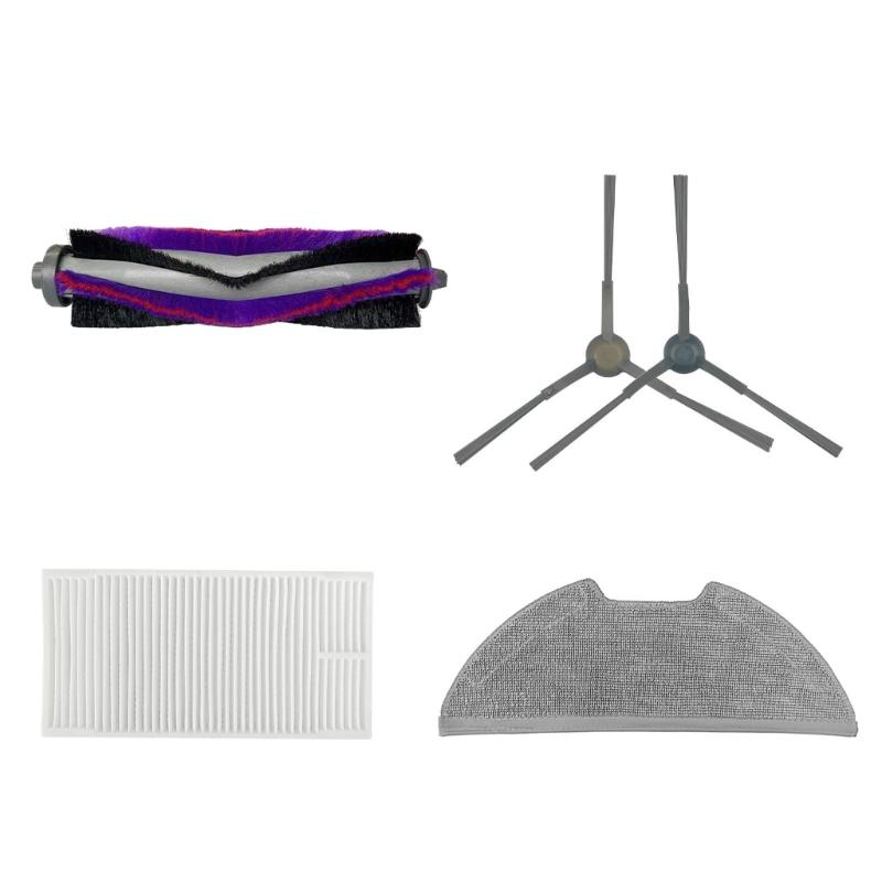 Vacuum Cleaner Rollers Brush Mopping Cloth Plastic Filter Side Brush Robot Vacuum Accessories Suitable for E10S Model