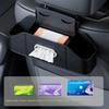 Multifunctional Car Back Seat Storage Organizer Scratch-Resistant Tissue Box With 2 Cup Holders Universal Stowing Space Tidying