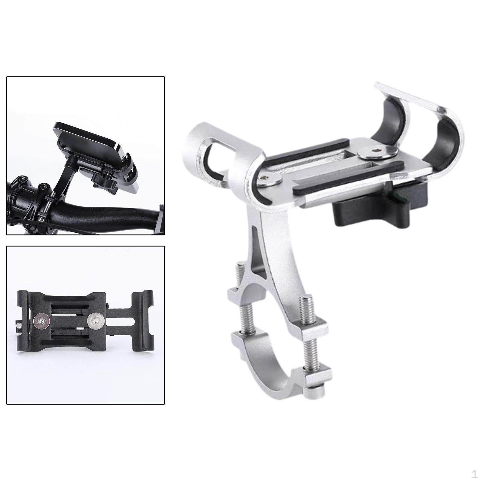 

Держатель для телефона на велосипеде Крепление для велосипедного оборудования Регулируемый кронштейн-зажим Silver