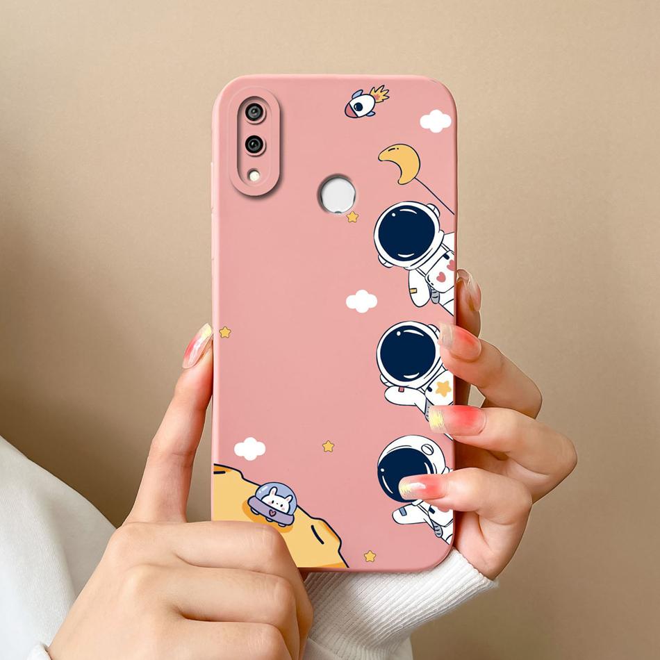 Case For Huawei Y9S Y9 Prime Y9A Cute Pilot Soft Liquid Silicone Camera Lens Protection Back Cover For Huawei Y9 Prime 2019 Capa