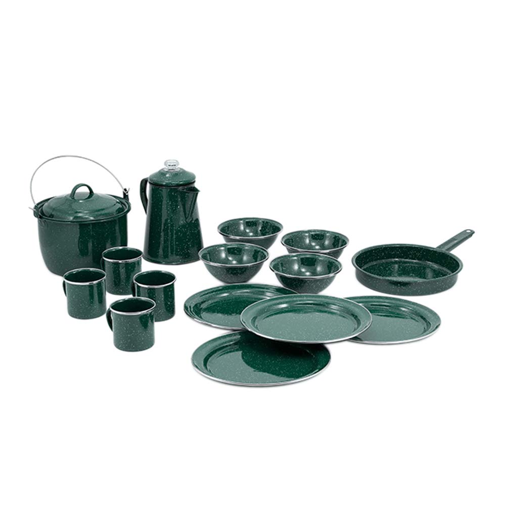 

GSI Tableware Pioneer Camping Set 16 предметов Forest Green 11870005018000