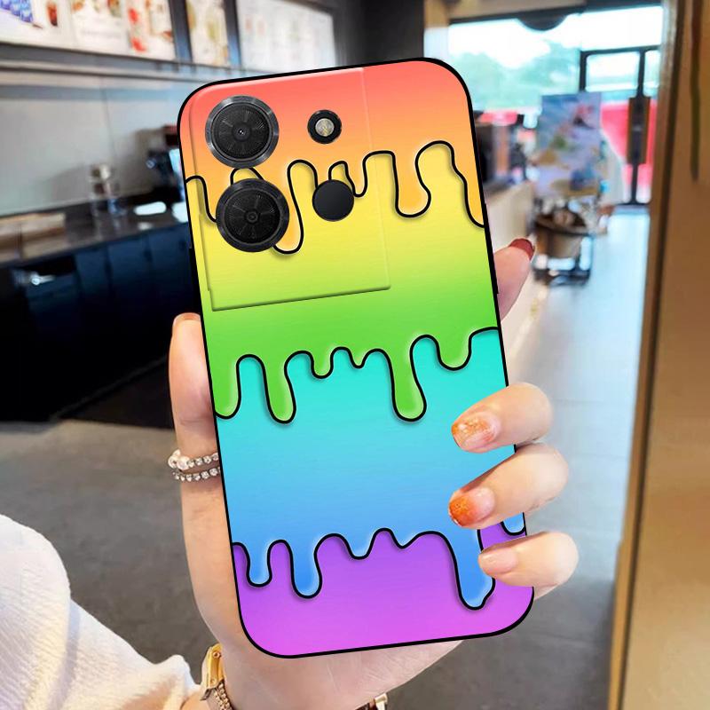 For TCL 503 Case Popular Painted Shell TPU Silicone Cover For TCL 503 Phone Case Protective Soft Cover Shockproof Funda Coque