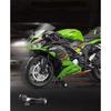 1/12 Kawasaki Ninja ZX-6R Renn-Cross-Country-Motorradmodell Simulation Metall Straßenmotorradmodell Sammlung Kinderspielzeug Geschenk