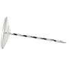 Receipt Bill Holder Thickened Stainless Steel Round Bottom Nonslip Ticket Spike for Restaurants Bars Kitchens(Silver Screw Rod )
