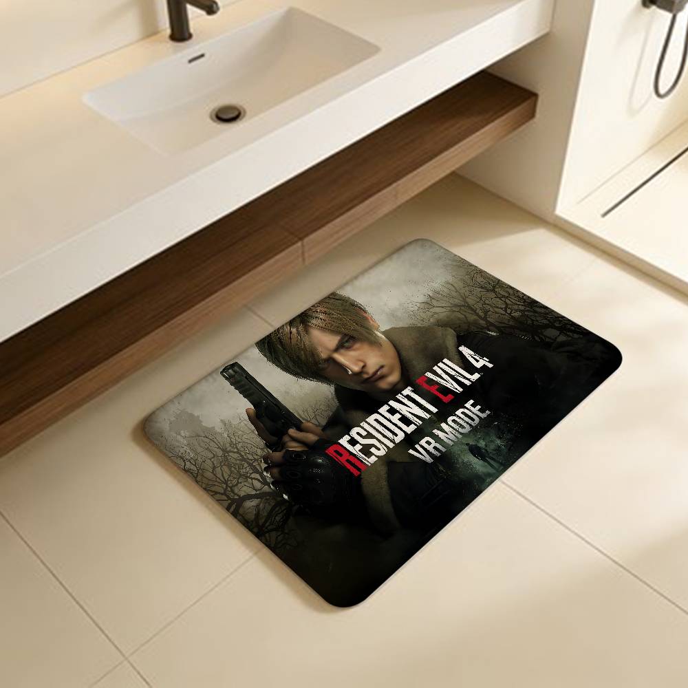 

Fashion R-resident Game E-evil Entrance Door Mat Nordic Style Home Doormat Bathroom-Toilet Mats Bedroom Hotel Decor Mat 40x60cm