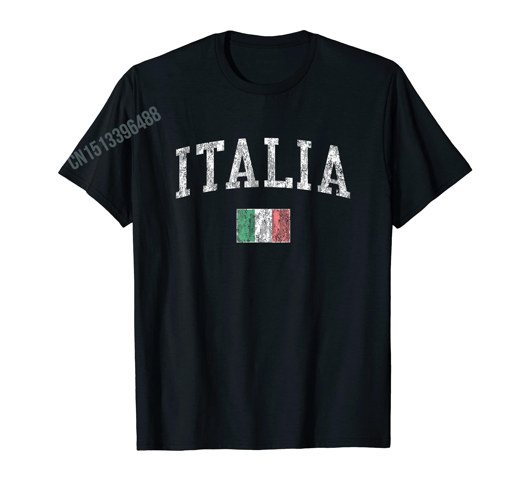 Men Women T Shirt More Design Italy Flag Vintage Italian design Italia TShirt Map Tops 100 Cotton Tees S