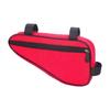 Bike Handlebar Organizer Bag with Expandable Capacity Polyester Construction Triangular Pouch for Cycling Essential