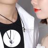 Love Magnet Magnet Couple Necklace Peach Heart Magnet Couple Necklace A Pair Of Heart-shaped Pendant Collarbone Chains Necklaces