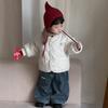 Children's autumn and winter clothing winter new children's clothing baby thickened sweater boys jeans set