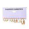 Fashion Style Gold C-chain Earrings Set, Women's Temperament Light Luxury High-end Earrings