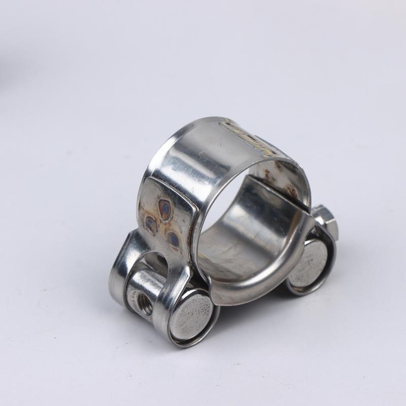 2Pcs Stainless Steel Strengthens European Style Hose Clamp Exhaust Circular Air Water Pipe Clip Sealing Welding Repair Tool