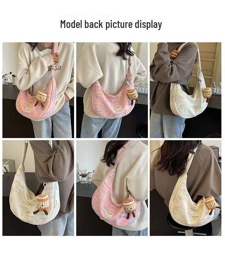 Women's Trendy Summer Dopamine Large Capacity Dumpling Bag - Versatile Crossbody & Shoulder Bag for Students