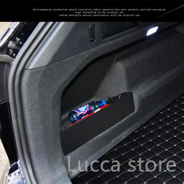 For VW Volkswagen Touareg 3 CR - Car Accessories Flannel Auto Trunk Side Storage Organizer Board Baffle Partitions