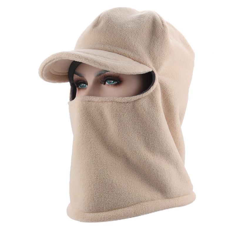 Autumn and winter new fleece hat windproof cycling ski pullover hat fleece thickened hat outdoor warm hat
