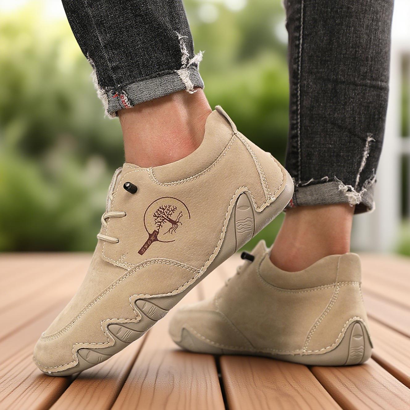 

Men s Casual Leather Shoes Ankle Boots Lace Up Lightweight Loafers Walking and Driving Shoes Low Cut Fashionable Sports Shoes 40