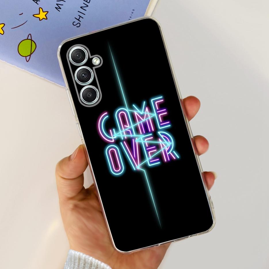 For Samsung Galaxy A15 A25 A35 A55 Case Stylish Painted Cover Soft Silicone Phone Cases For Samsung A55 A 15 25 35 Fundas Bumper