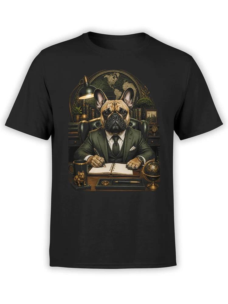 Executive Frenchie French Bulldog Tshirt Unisex S