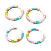 Trendy Enamel Drop Hoop Earring Summer Fashion Jewelry Lightweight Dainty Design Copper Base Waterproof Daily Accessories