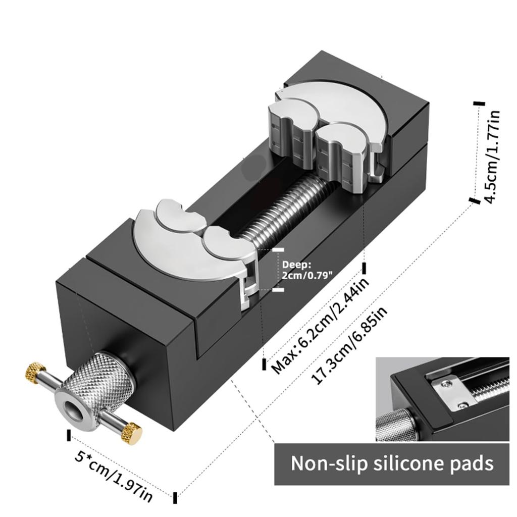   Vise Clamp Heavy Duty Self Adjusting Drill Press Vise for Jewelry Craft Model Making Repair