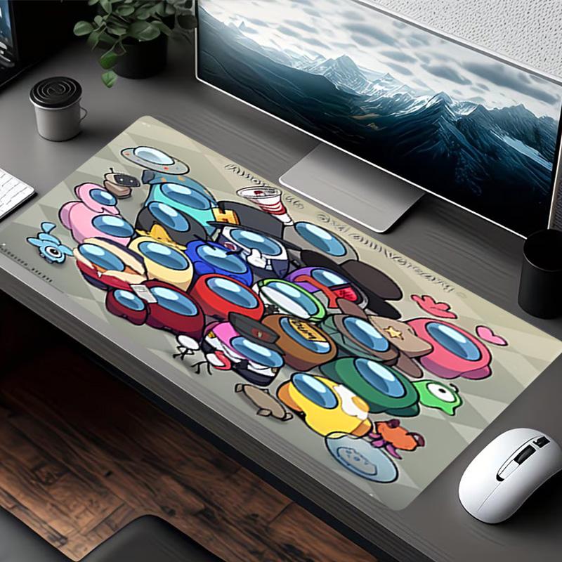 Among Us Print Mouse Pad, for Keyboard Pad Laptop PC Mat for Office Home Use, Desk Decor, Perfect Birthday Gift for Gamers