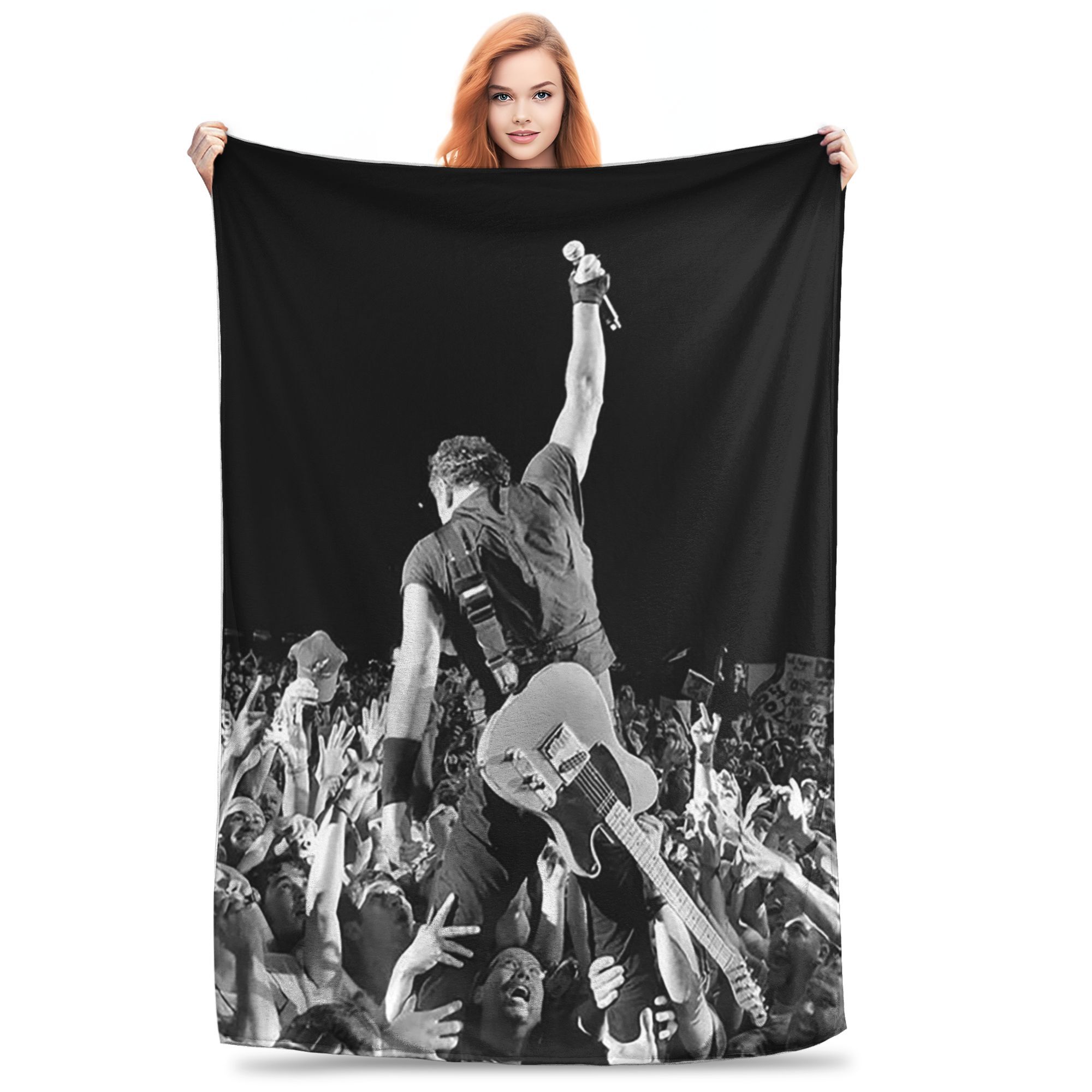 

Bruce Springsteen 2024 World Tour Rock Music Blankets Lightweight Flannel Sofa Throw Blanket for Couch Bedding Throws Bedspread 30x40in