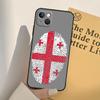 Georgia Flag Phone Case For iPhone 17 16 14 13 12 11 15 Pro Max mini XR 16e 15 16 Plus 17 Air Full Cover