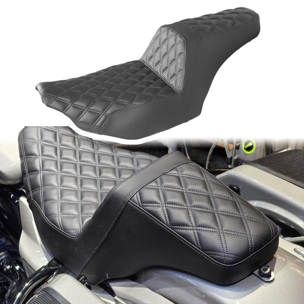 Harley Motorcycle Seat Cushion for Sportster, Softail, Street Bob, Fat Bob, Road King, and Touring Glide Series