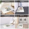 A Non-Slip Door Mat, Rectangular Polyester Welcome Mat, Machine Washable, Lightweight, Suitable for Living Room, Kitchen, Corrid