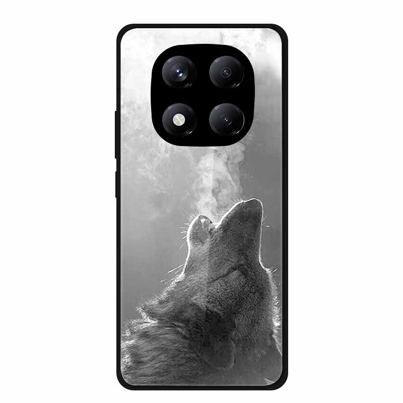 Tempered Glass Phone Case for Redmi Note 14 Pro 4G Cover Lion Wolf Hard Shell for Xiomi Redmi Note14Pro 4G Note 14Pro Cover Cool