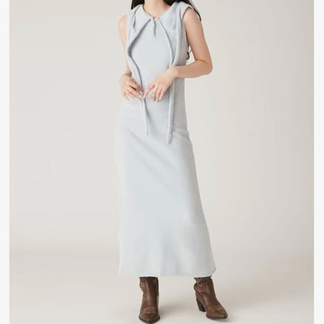 [New with tags, unused] Lily Brown Bowtie Knit Hoodie Dress