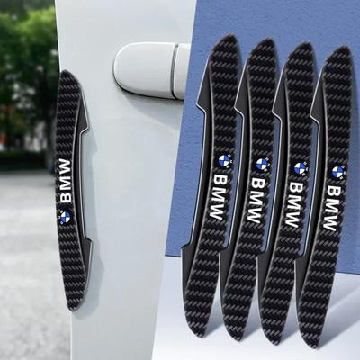 For 4pcs/set Car Side Door Edge Protector Scrape Guard Bumper Guards Handle Cover For BMW F10 F13 F15 F16 F30 F34 F32 F31 E3