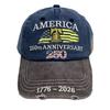 American Flag Printed Baseball Cap USA 250 Year Commemorative Hat Adjustable for Outdoor Sports Holiday Party and Gifting