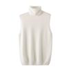 Sleeveless Pullovers Turtleneck Sweater Waistcoat Wool Knitwear Spring Autumn Winter Fashion Vest Tops