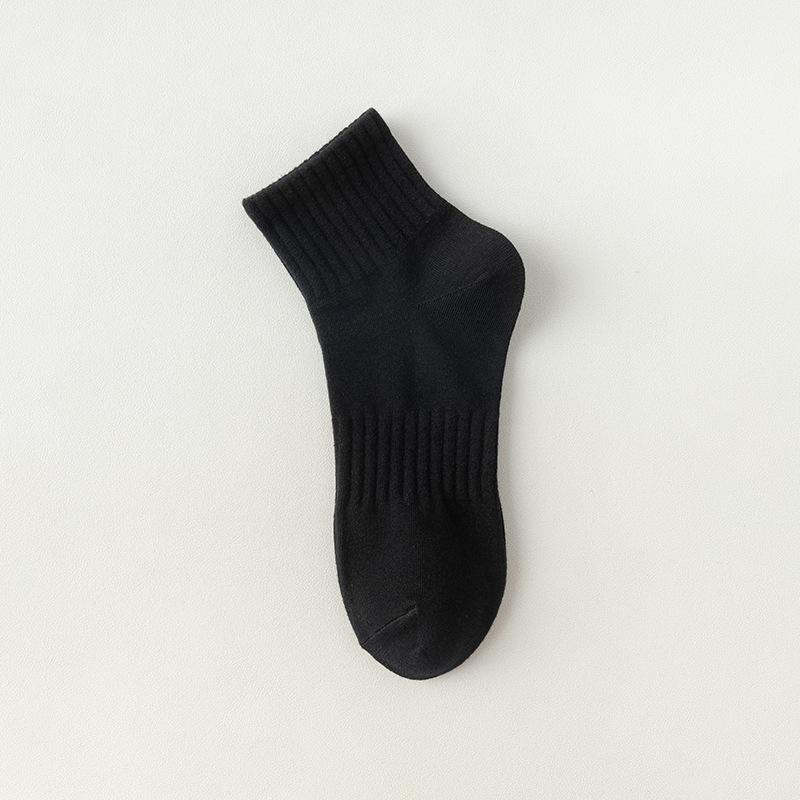 White Socks, Men's Short Socks, Summer Cotton Socks, Mid-calf Socks, Summer Thin All-cotton Men's Socks, Sweat-absorbing Sports, Summer