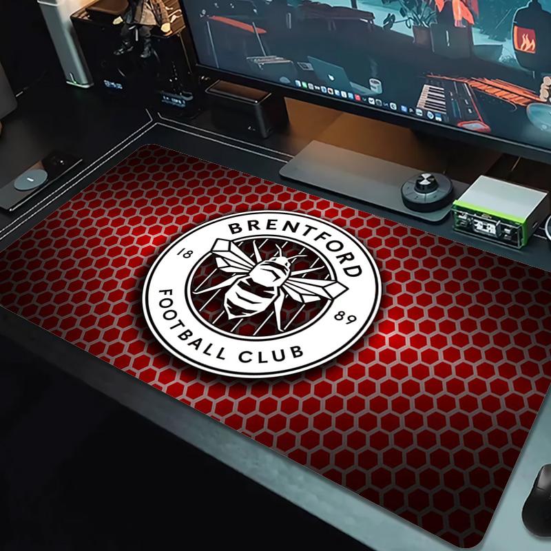 Brentford FC Color Mouse Pad Large Gaming Table Cushion Non-slip Laptop Tablet Big Mousepad XXL Mat Mini PC Playmat With Lock Edge