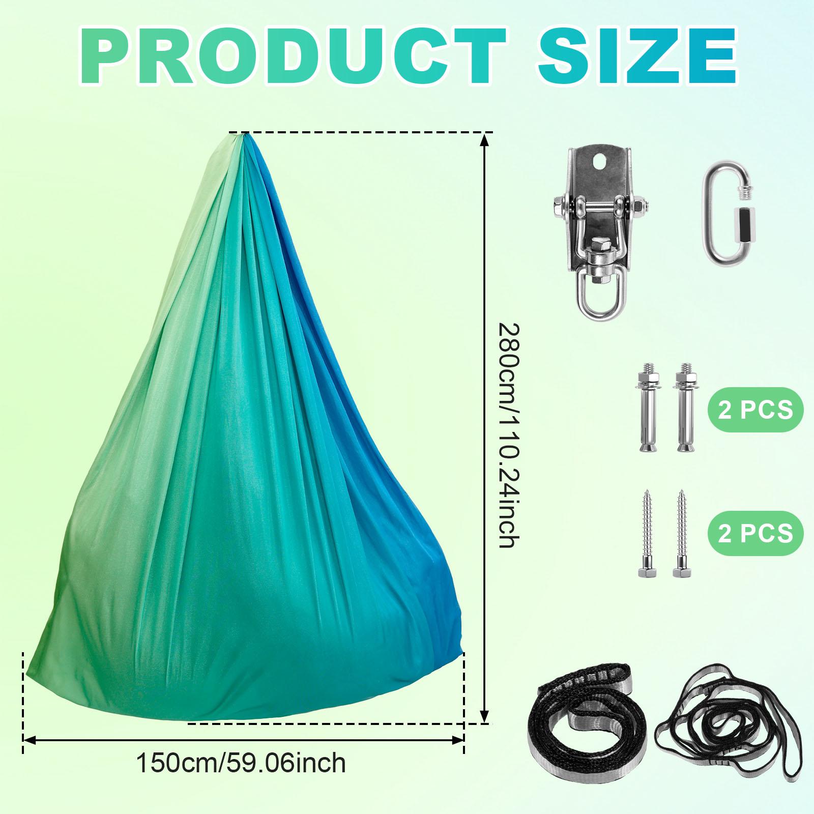 

Детские сенсорные качели Двухслойные удобные качели-кокон с вращающимся на 360° подвесом Выдерживают до 200 фунтов для взрослых Для использования в помещении и на улице