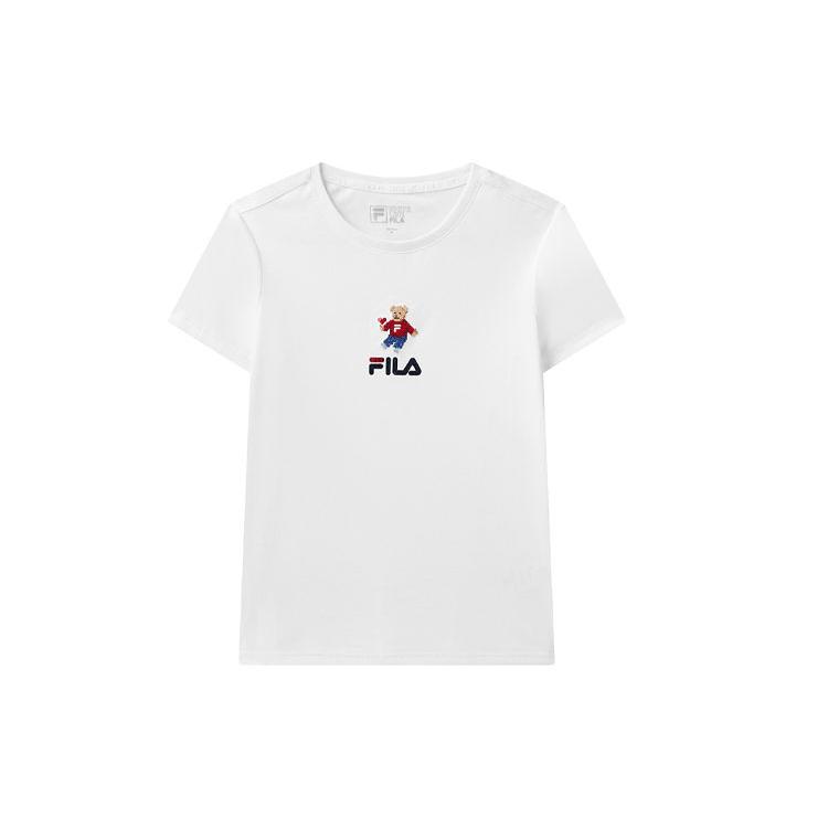 New FILA T Shirts Women's White F11W118152FWT