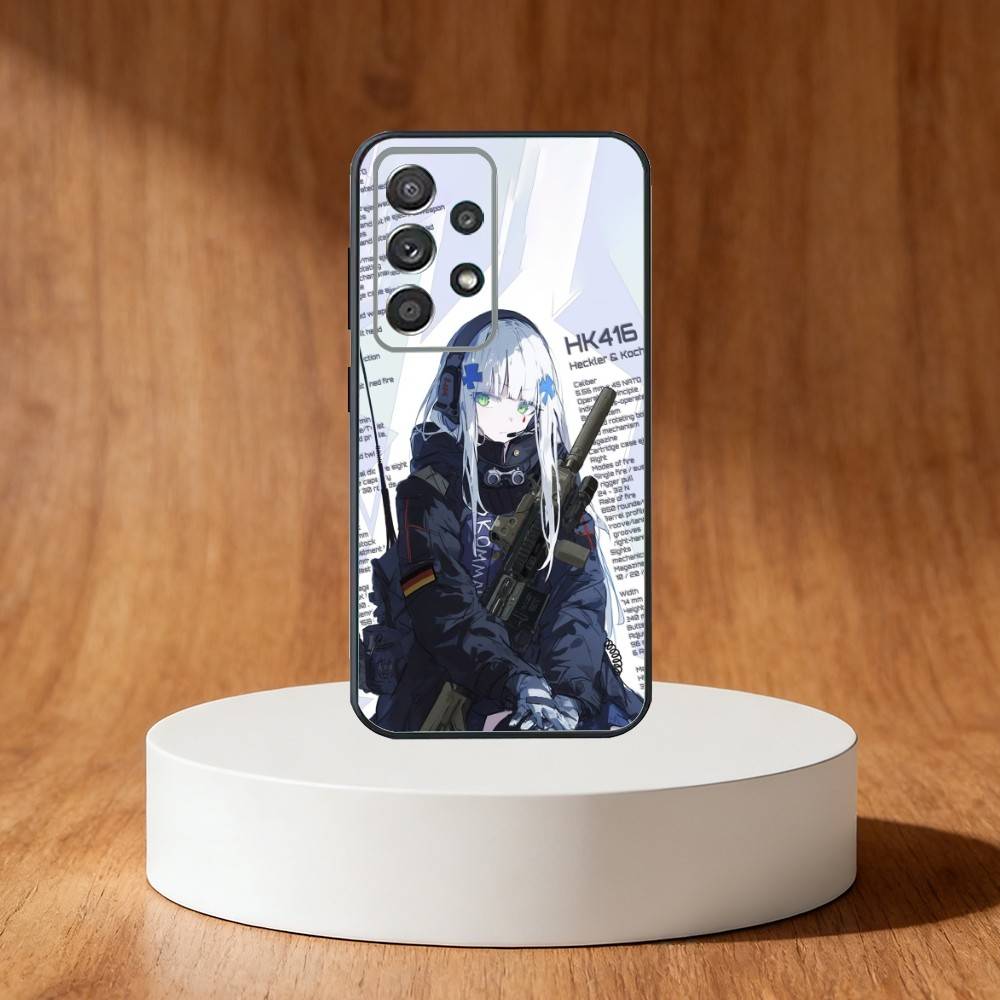Guns HK-416 Phone Case For Samsung S25,S24,S21,S22,S23,S30,Ultra,S20,Plus,Fe,Note,10,9,5G Black Cover