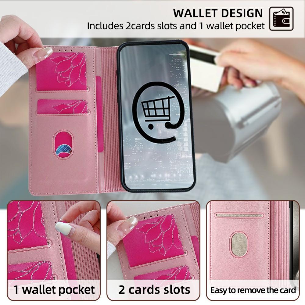 For Motorola Edge 50 Fusion 5G Leather Case Wallet Stand Phone Cover with RFID Blocking