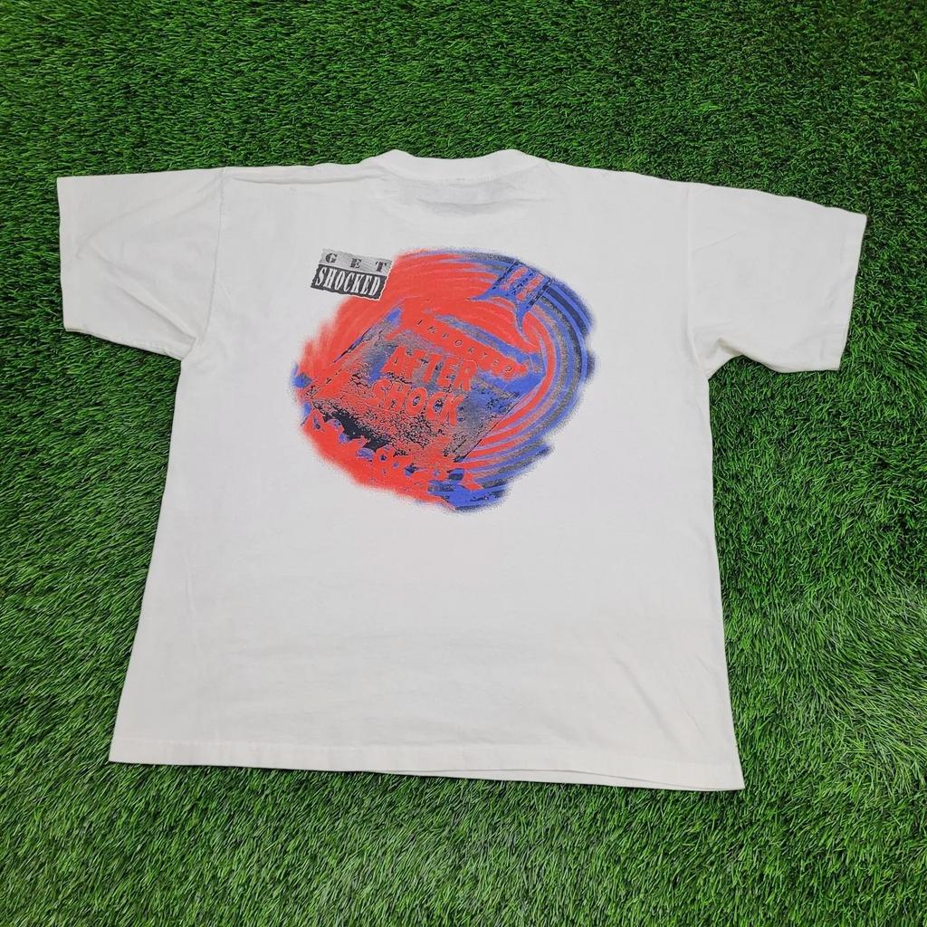 Vintage 90s AfterShock Liqueur Shirt Xl 23x27 White