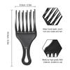 1Pc Hair Comb Insert Afro Hair Pick Comb Hair Fork Comb Plastic High & Low Gear Comb Hairdressing Styling Tool Black