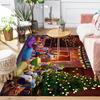 1Pc Christmas Night Rug Office Carpet Indoor Outdoor Doormat Nonslip Soft And Comfortable Living Room Christmas Halloween Gift D91859