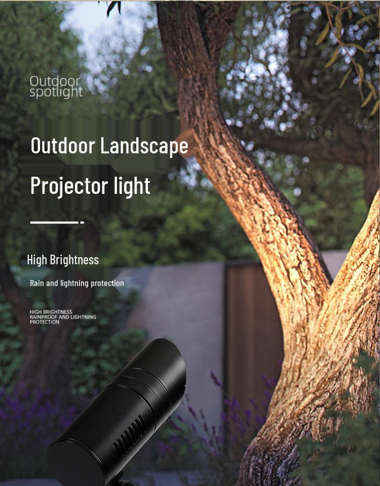 Waterproof Outdoor LED Spotlight for Trees and Gardens - Landscape Lawn Light with Ground Stake, 24V Floodlight