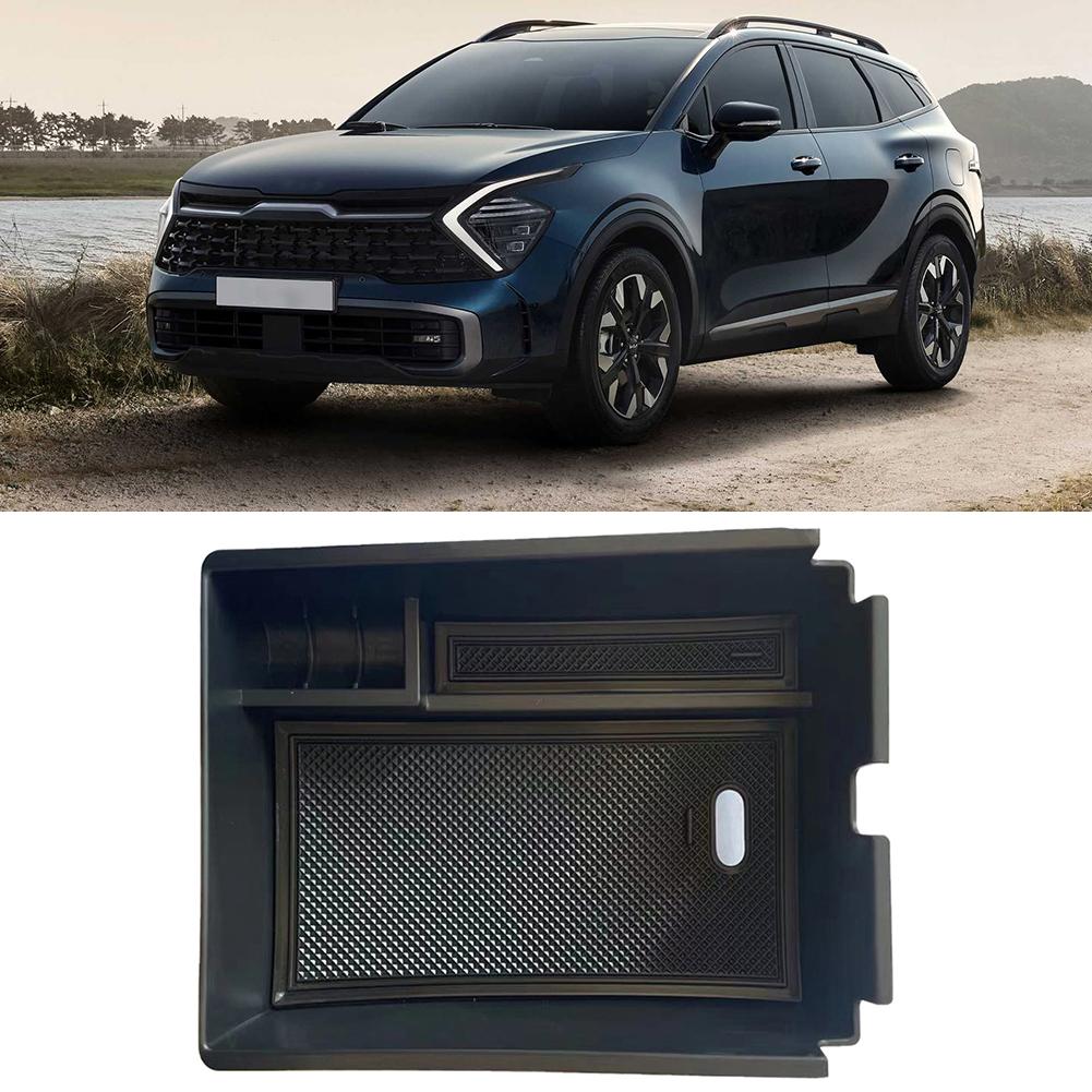Car Armrest Center Storage Box Container Glove Organizer Case For Kia Sportage NQ5 2025 Car Storage Box Accessories