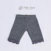 [Petite Marie] 13 MDD Compatible 34 Length Lace-Trimmed Leggings, Dark Gray, Tights, Fitness Pants, Daily Pants, Casual Pants, 40cm Doll, BJD, Doll