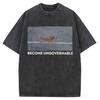 Funny Smoking Dog Cooking Tshrit Vintage Washed Tshirt S Oversized Loose Cotton Harajuku Tee Shirts Casual Streetwear Unisex