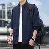 New Spring and Autumn Large Size Men's Casual Jacket Stand-Up Collar Business Dad Wear Fattened and Large Casual Jacket