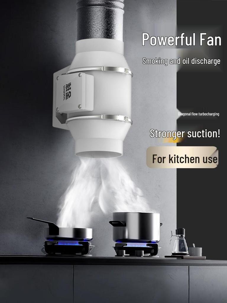 Silent High-Suction Exhaust Fan for Kitchen & Bathroom Ventilation